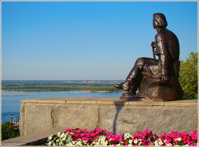 Виды Нижнего Новгорода. Памятник А.М.Горькому