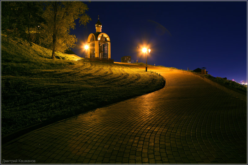 Ночной Нижний Новгород. Фото города