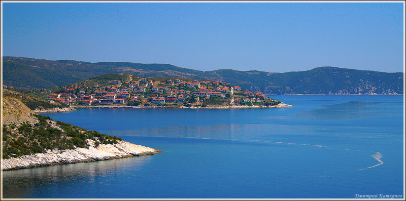 Городок на полуострове Эгейского моря