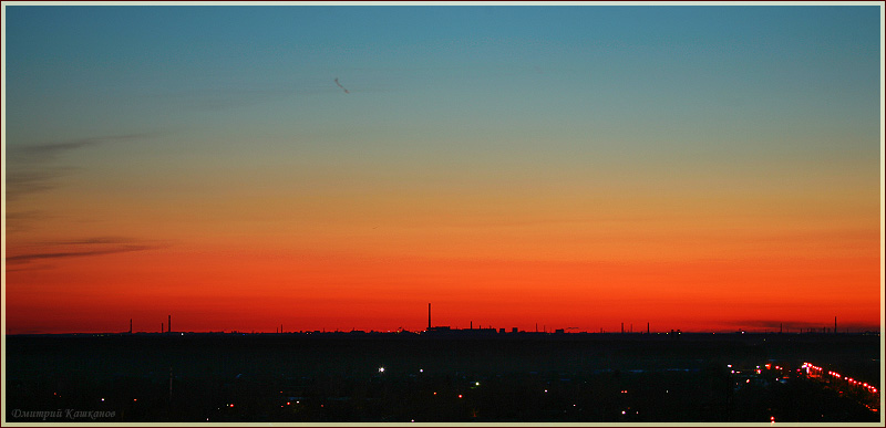 Красный закат солнца. Фото высокого разрешения