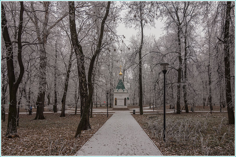 Парк Кулибина в Нижнем Новгороде. Зима