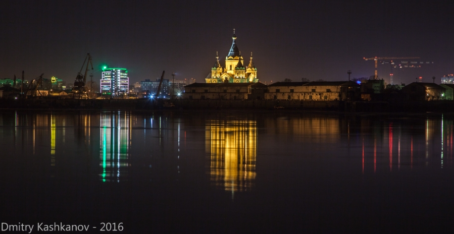 Ночное фото. Собор Александра Невского
