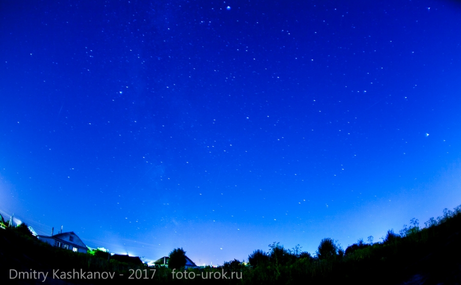 Фото ночного неба. Август. Время звездопада
