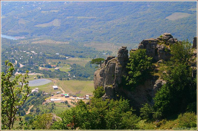 Фото с горы Демерджи. Село Лучистое. Крым. Горный пейзаж. Фотографии