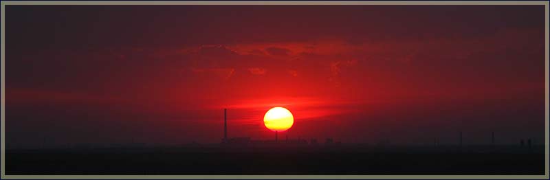 Закат Солнца. Панорамные фотографии высокого разрешения. Фотопанорамы