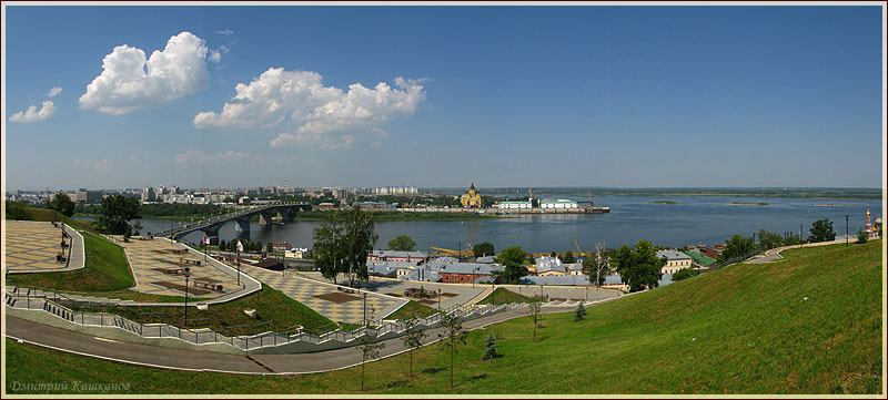Виды Нижнего Новгорода. Фото города. Городской пейзаж. Панорама высокого разрешения