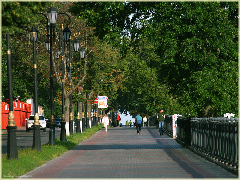 Верхневолжская набережная. Утро в городе. Фото Нижнего Новгорода
