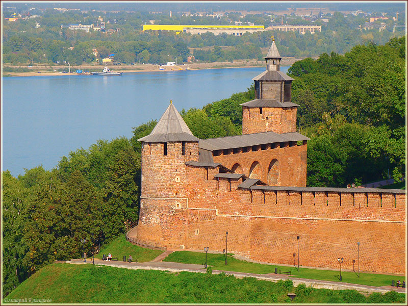 Виды Нижнего Новгорода. Часовая башня Нижегородского Кремля